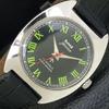 VINTAGE HMT JAWAN HAND-WINDING INDIAN MENS BLACK COLOR DIAL WATCH A700305-5 R202-a700305