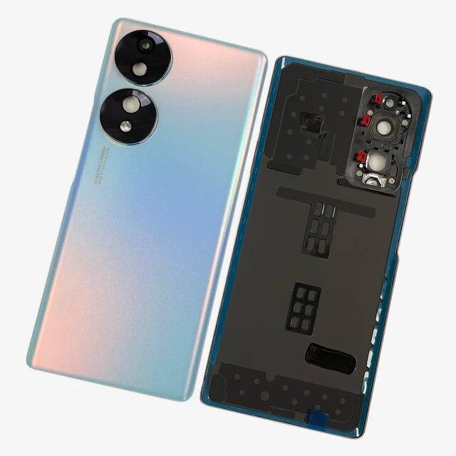 Rear Battery Cover Housing Door For Honor 70 Back Cover Chassis Camera Lens + Adhesive Smartphone Repair Parts