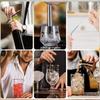 23Pcs Bartender Kit with Stand Silver Cocktail Shaker Set for Drink Mixing Martini Shaker Jigger Strainer Mixer Spoon Tongs Opener Stainless Steel