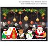 Cartoon Christmas Window Glass Stickers 2025 Christmas Decoration for Home Living Room Wall Decor 2025 Happy New Year Stickers