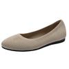 Spring and Autumn Flat Shoes Fashion Leisure Women's Flat Shoes Round Toe Knitting Elastic Comfortable Boutique Shoes Plus Size