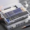 Large Capacity Art Student Sketch and Paint Pencil Box Set with Brushes