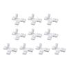Uxcell 3528 LED Strip 8mm 2P for 3528 Pack of 10 Connector, T-Shaped, Single-Color 2-Conductor Lights,
