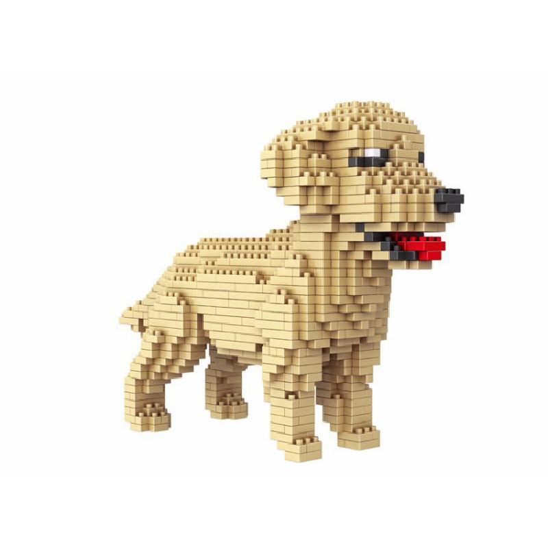 Poodle Poodle Or Dog Figure To Assemble With Nanoblocks Pieces Children Toys