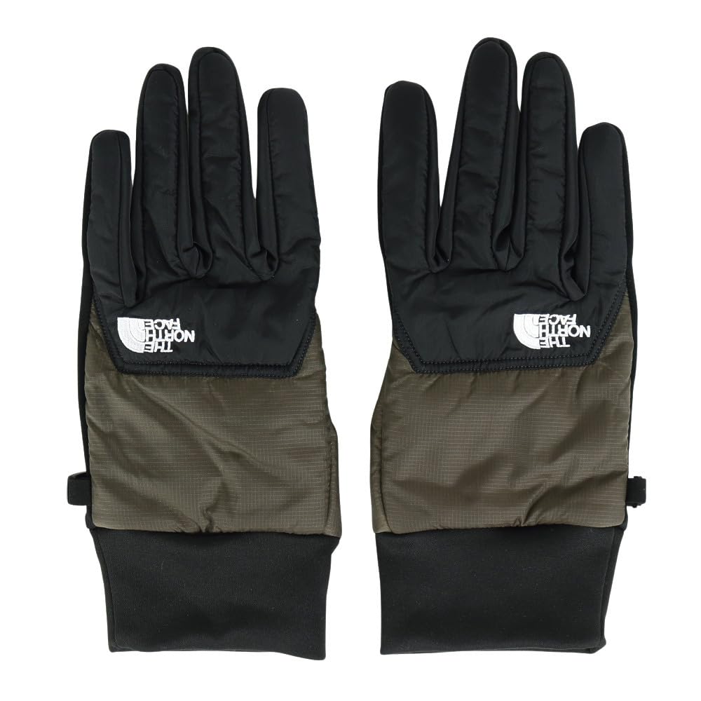 North Nuptse Chip Gloves Unisex Fleece Cold Protection Smartphone Touch Panel Compatible New Taupe Green M [The Face]