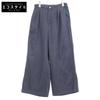 ROSIER Navy Cotton Wide Pants Bottoms 40 grayUsed