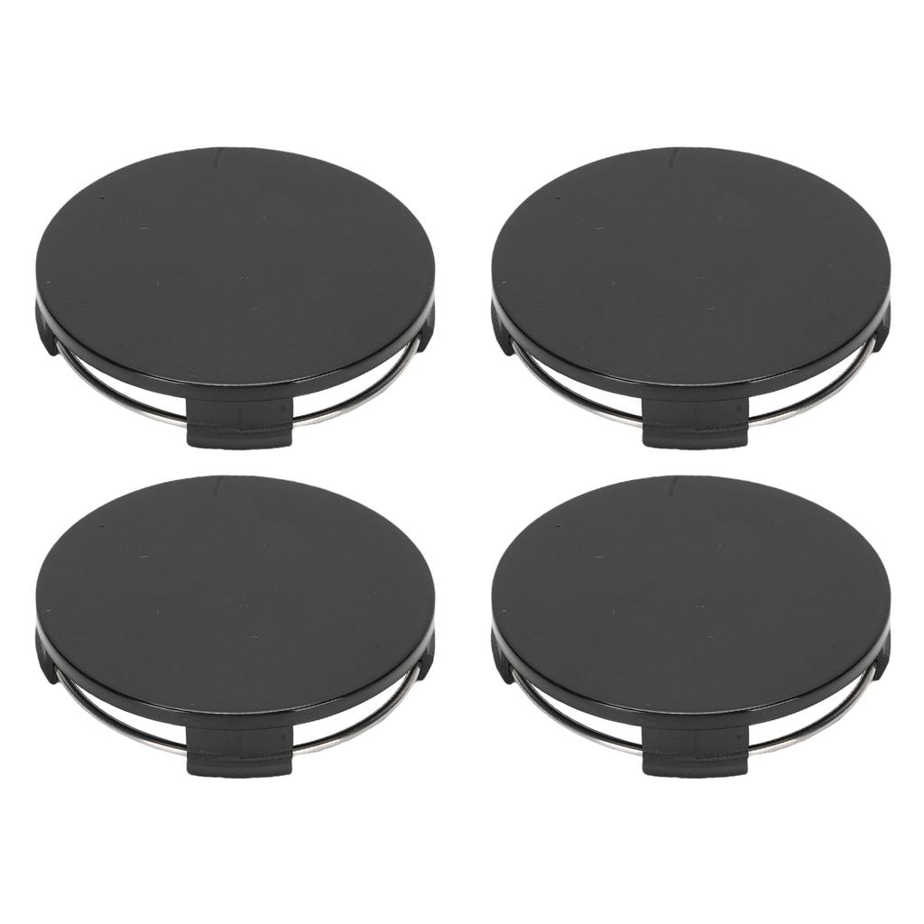 4PCS 65MM 2.6 Inch Wheel Center Caps Anti Falling Fastening 62.2mm ID Universal Hub Center Cover Black