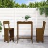 VidaXL 3-piece Garden Bar Set Honey Brown Solid Pine Wood, Pub Set, Patio Bar Set, Set of 3157796