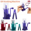Portable Hand Knitting Machine Embellishment Knit Loom with Hand Crank Accessories Hand-Knitted Braided DIY Sweaters and Scarves