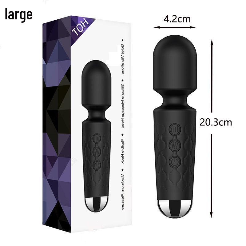 Knight Multifrequency Vibrator: Strong AV Wand for Clitoral Teasing and Massage Stick Sex Toy for Women