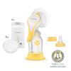 Medela Breast Pump Harmony Manual Breast Pump Essentials Pack Compact and Easy To Clean Gently Supports Breastfeeding Transparent (Manual)