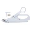 Household Electric Tailor Scissors Needlework Cutter Garment Fabric Shear Cutting ToolWhite