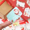 10Sheets Christmas Sticker Name Tags Gift Box Packaging Decoration Paper Label Sticker 2024 Merry Christmas Decor New Year 2025