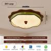 Walnut Retro Wabi-Sabi Chinese Ceiling Light: Full Spectrum Eye Protection for Master Bedroom