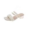 Sandals Women's Shoes New Styles Chunky Heel High Heels Slippers