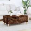 VidaXL Coffee Table Smoked Oak 90x50x36.5 Cm Engineered Wood 821113