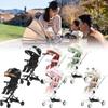 Four Collapsible Wheeled Baby Stroller Lightweight Foldable Seat Convertible