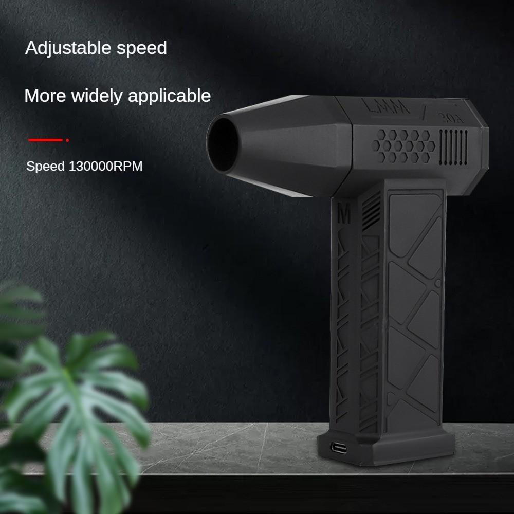 130000RPM High Speed Hair Dryer Outdoor Camping Portable Dust Removal Fan Brushless Violent Turbo Fan