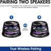 Portable Outdoor Bluetooth Speaker with RGB  Lights, Wireless Stereo Sound, Phone Holder for IPhone/Android, Mini Travel Speaker