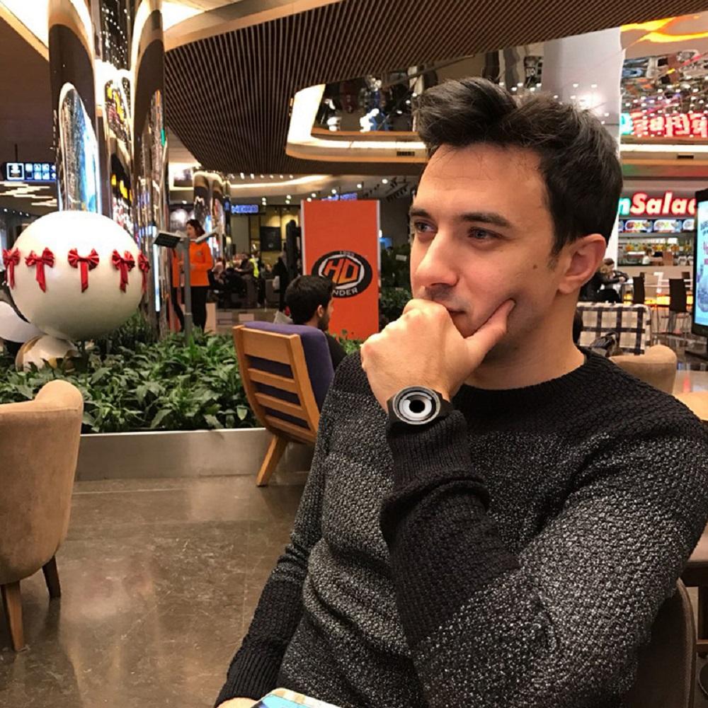 SINOBI Unique Vortex Concept Watch Men's High Quality 316L Stainless Steel Modern Trend Sport Man Quartz Wrist Watches