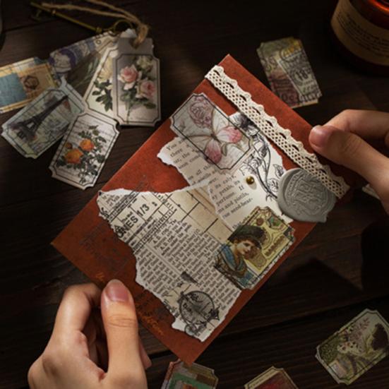 40 шт. DIY виниловые наклейки легко наклеиваются, отличные самоклеящиеся винтажные ботанические дневниковые заметки, канцелярские наклейки, материал для наклейки