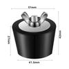 Black Swimming Pool Leak Proof With Stainless Steel Screw Pool Plugs Pool Winterizing Plug
