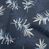 Cotton Poplin Blue Fabric Abstract Leaves Sewing Craft Projects Fabric Prints By Yard 42 Inch
