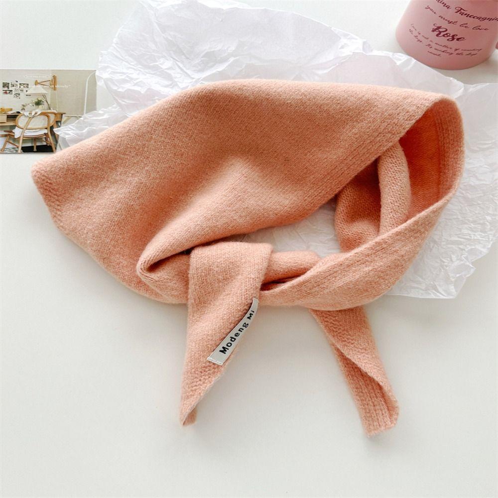 Multi-functional Knitted Triangular Scarf Warm Triangle Knit Scarves New Headscarf Shawl  Women