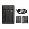 Action Camera Battery Charger 3 Slots Charger for Insta 360 ONE X2 with Type C Charge Cable and