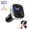 Dual USB+PD Port Car Bluetooth 5.0 FM Transmitter Type C Fast Charge Car Charger Bluetooth Microphone Handsfree Car FM Modulator