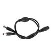 5.5x2.1mm Power Cord Splitter Adapter Cable Extension for CCTV Camera 1 Female To 2 Male