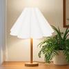 Petal Table Lamp Shade Cover Desktop Light Linen Lighting Fixtures for Farmhouse