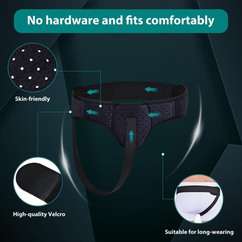 With 1 Compression Pad Hernia Support Brace Removable Inguinal Support Strap Fixation Strap  Sports