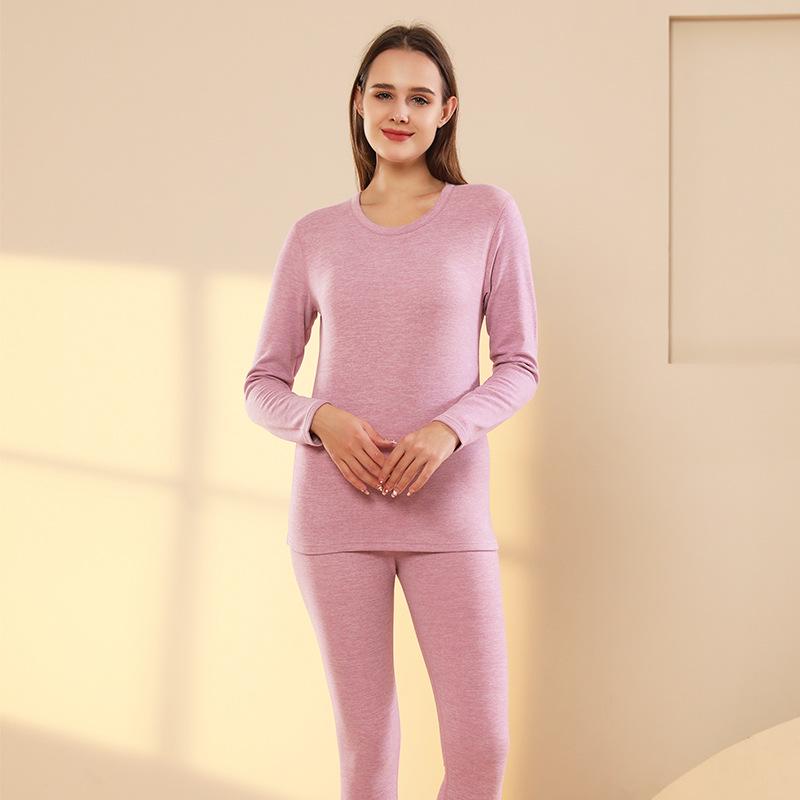 Men's Silk Cashmere Thermal Underwear Set: Velvet-Enhanced for Autumn and Winter