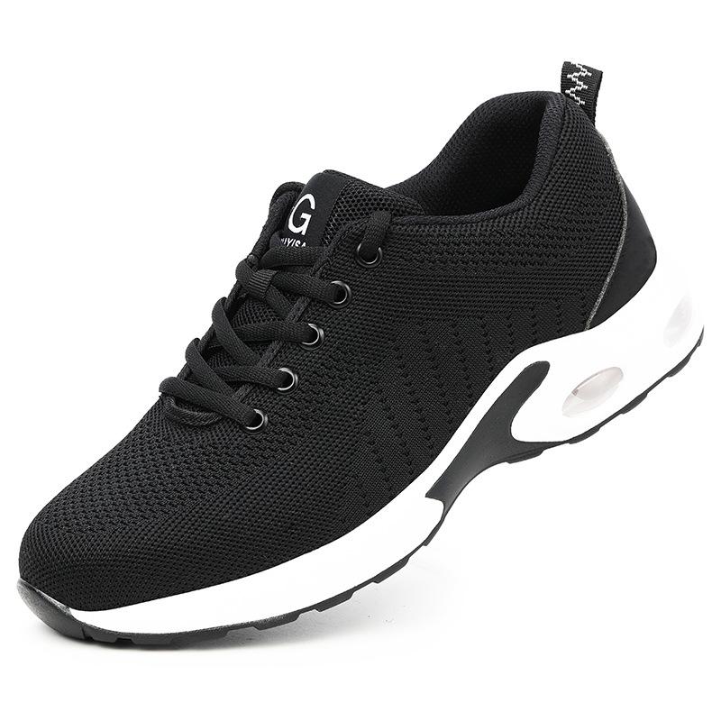 Anti-Puncture Men's Work Shoes Steel Toe Men's Safety Shoes Lightweight Slip Resistant Shoes Man Sneaker