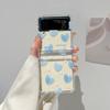 For Samsung Z Flip 4 Case Ins Heart Transparent Folding Phone Case For Galaxy Z Flip 3 5g Zflip4shockproof Hard Pc Back Cover