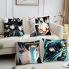 Comic Hot Fanart Anime m-Muichiro Tokito Cushion Cover Soft Pillow Case for Sofa Living Room Home Office Decor Protective Covers
