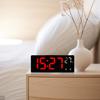 Digital Alarm Clock with Dual Customizable Alarms Raised Nap Buttons 5-Stage Brightness Adjustment USB Port Bedside Clock