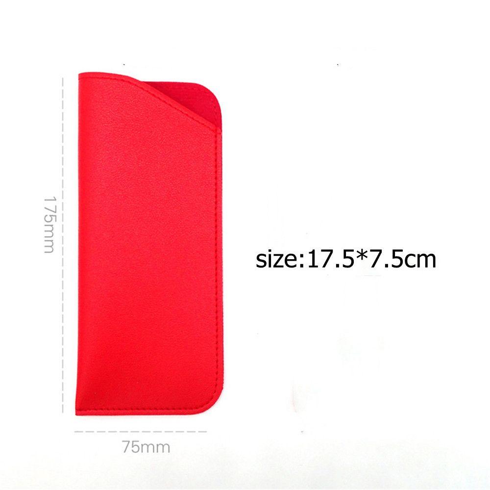 Защитный чехол для очков Портативный мягкий чехол Коробка для очков Сумка для очков Футляр для солнцезащитных очков ПУ кожа