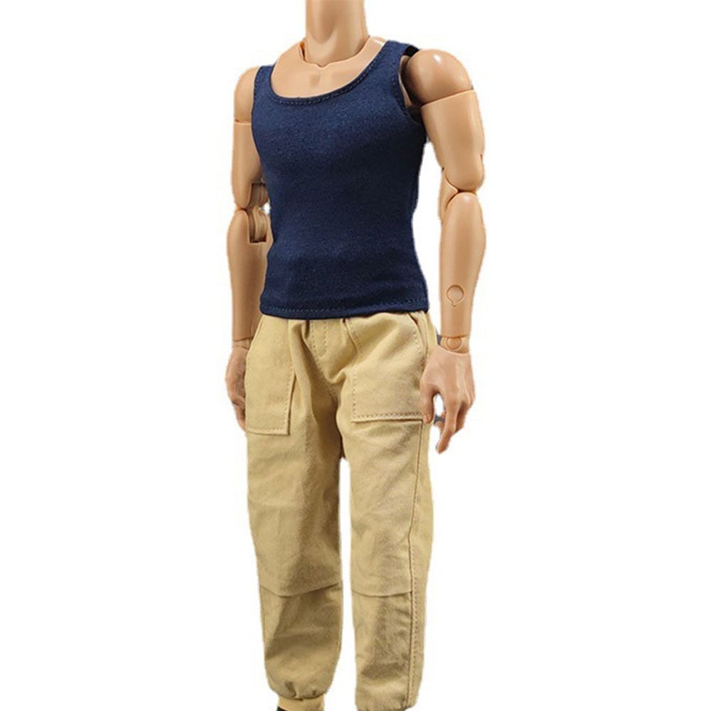 Clothes 1/6 Miniature Clothing Doll Sports Bottom Soldier Figure Accessory Soldier Casual T-shirt