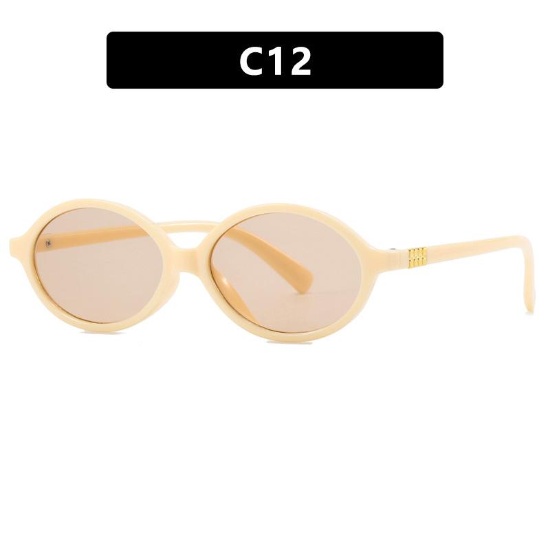 Nerd Glasses Frame Oval Small Frame Female Zhang Yuanying Same Plain Flat Glasses Anti-Blue Light Glasses Frame Tide