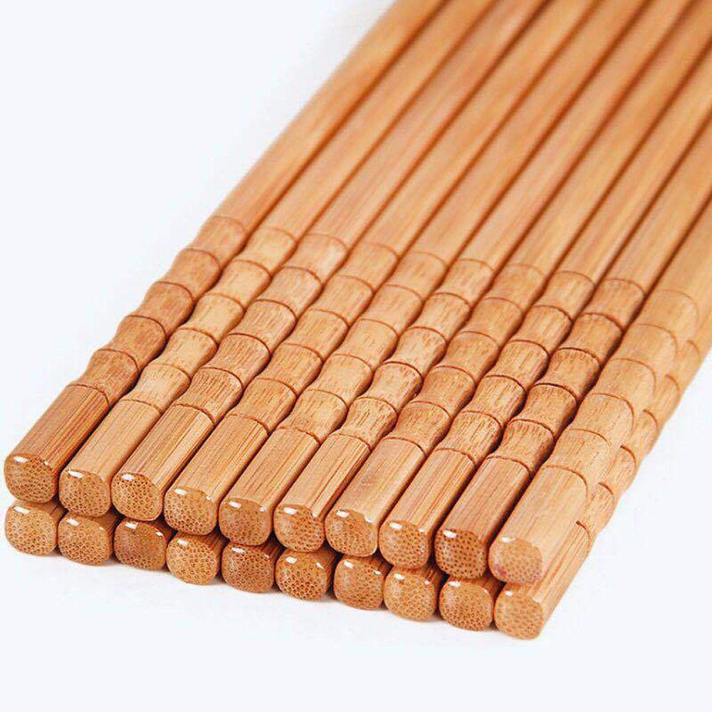 Chinese Food Natural Bamboo Home & Kitchen Wood Chopsticks Dinnerware Wooden Tableware Flatware