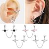 Body Jewelry 1.2mm Helix Piercing Earring Heart Double Lobe Angel Wings Cartilage Earring Studs