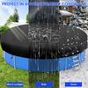 8/10/12FT Round Swimming Pool Covers Summer Pool Cover Protector Heavy Duty Tear Resistant Pool Cover For Aboves Ground Pools