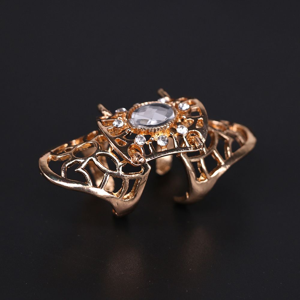 Cool Punk Rings Hollow Scroll Joint Fashion Jewelry for Women /Men Ring Full Finger Claw Rings