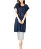 Maternity Short Flare Nursing Cotton Tenjiku Knit Open Long Waist Adjustment Nursing Room Loungewear [Nishiki] Pajamas, Sleeves, Sleeves, Summer,