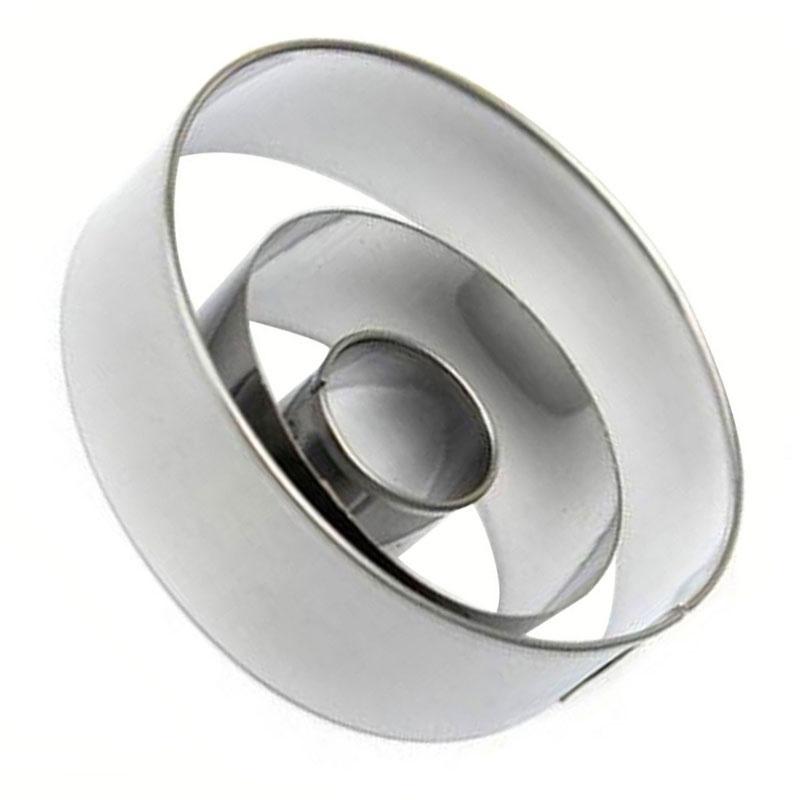 3Pcs Stainless Steel Round Circle Cookie Biscuit Donut Cutter Fondant Cake Paste Mould