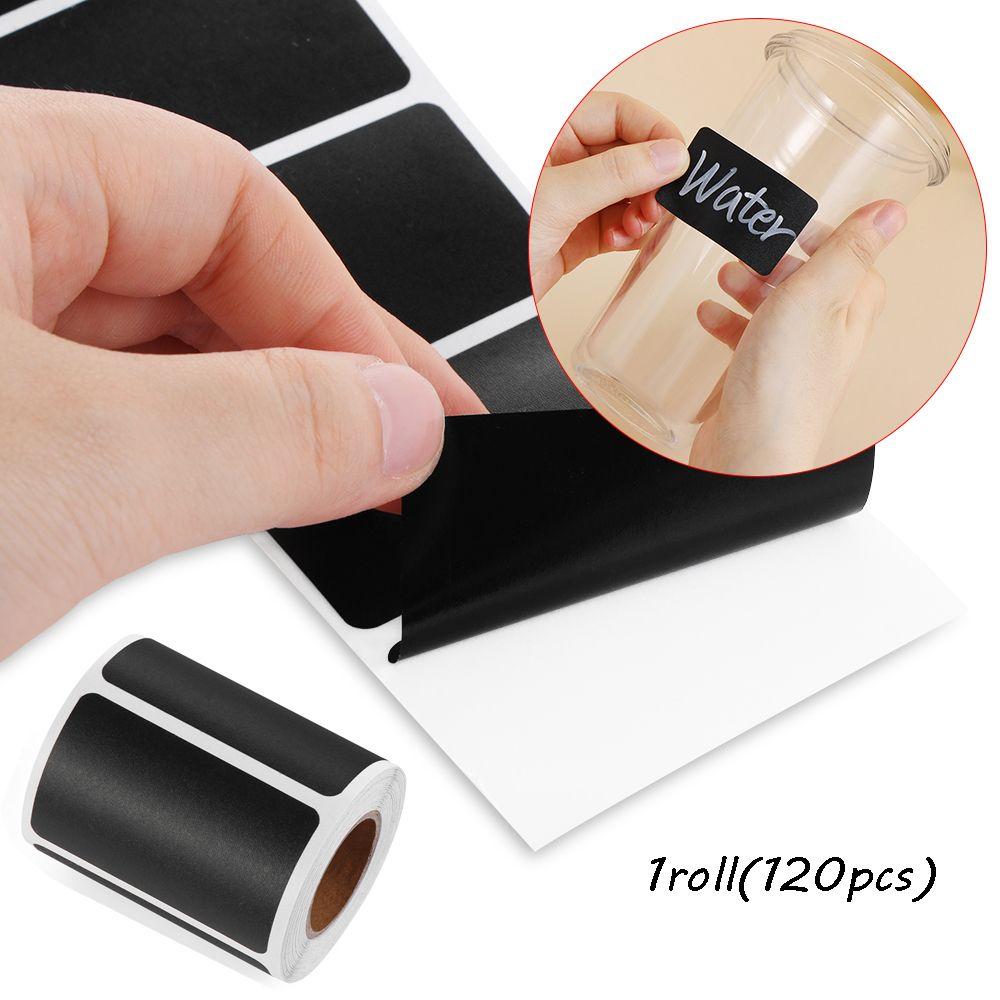 120pcs/roll Kitchen Chalkboard Jam Jar Bottle Tags Marker Pen Blackboard Label Labels Stickers
