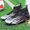 35-47 Men's Large Size Soccer Shoes Kids High Top Long Nail Outdoor Anti-slip Soccer Boots
