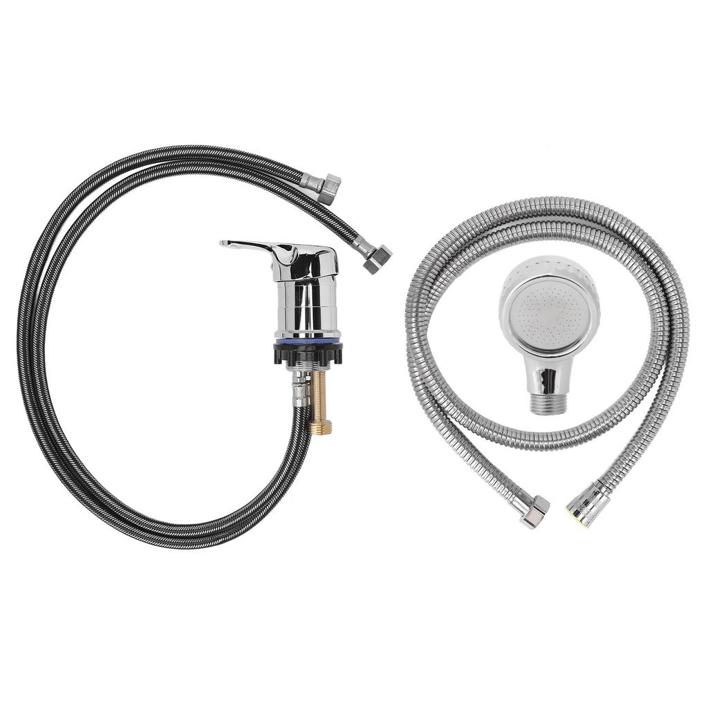 Shampoo Bed Faucet Set Shower Basin Faucet Head Sprayer Water Hose Zinc Alloy Salon Replacement